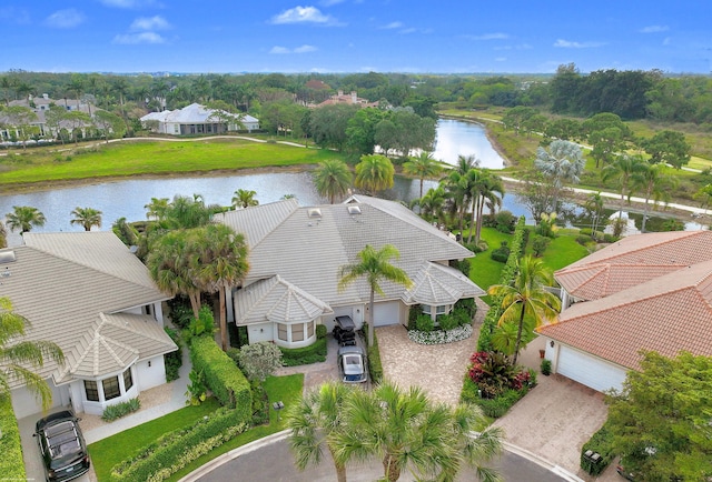 2990 Twin Oaks Way, Wellington, FL 33414 - aerial view with a water view and a residential view