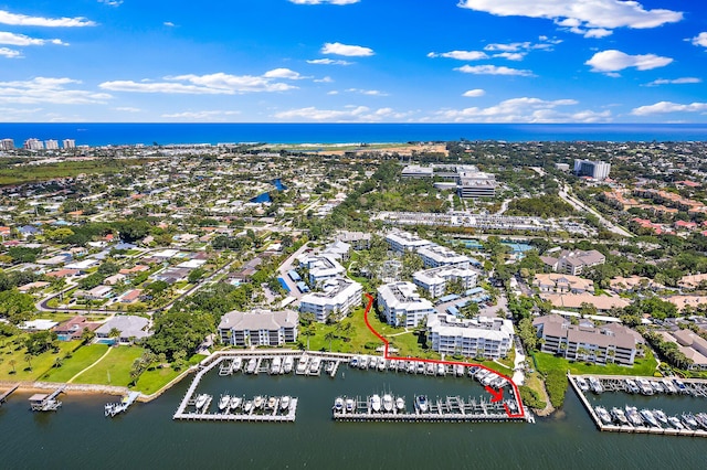 411 Bay Colony Drive N & Slip #32, Juno Beach, FL 33408 - aerial view with a water view