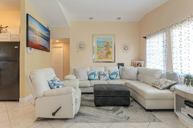 3899 Tuskegee Dr, Lake Worth, FL 33462 - living area featuring light tile patterned floors and recessed lighting