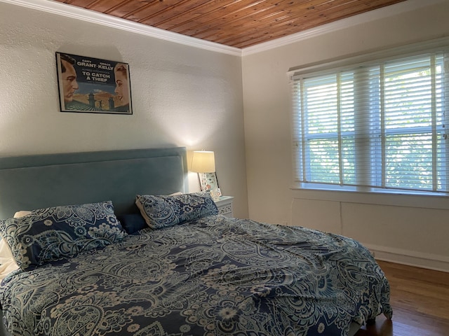 220 Malverne Rd, West Palm Beach, FL 33405 - bedroom with wood finished floors, crown molding, and wooden ceiling