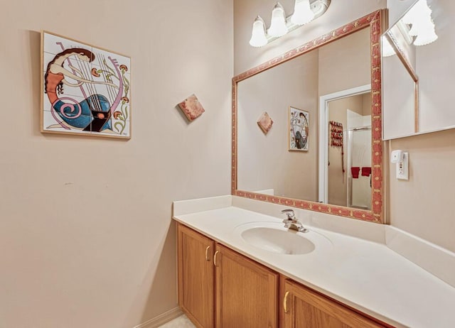 8328 Grand Messina Cir, Boynton Beach, FL 33472 - full bathroom featuring vanity and a shower with door