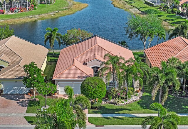 8328 Grand Messina Cir, Boynton Beach, FL 33472 - bird's eye view featuring a water view