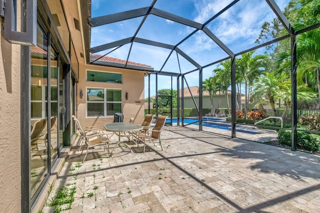 8318 Cameron Cave Dr, Boynton Beach, FL 33473 - view of patio with a lanai and an outdoor pool