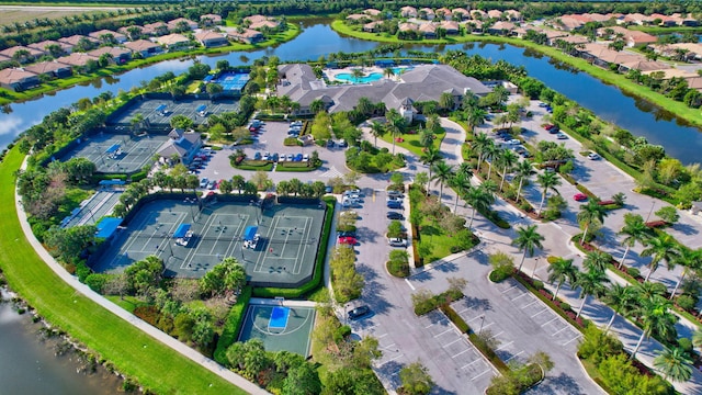 8318 Cameron Cave Dr, Boynton Beach, FL 33473 - birds eye view of property with a water view and a residential view