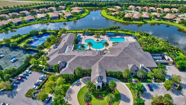8318 Cameron Cave Dr, Boynton Beach, FL 33473 - birds eye view of property featuring a water view