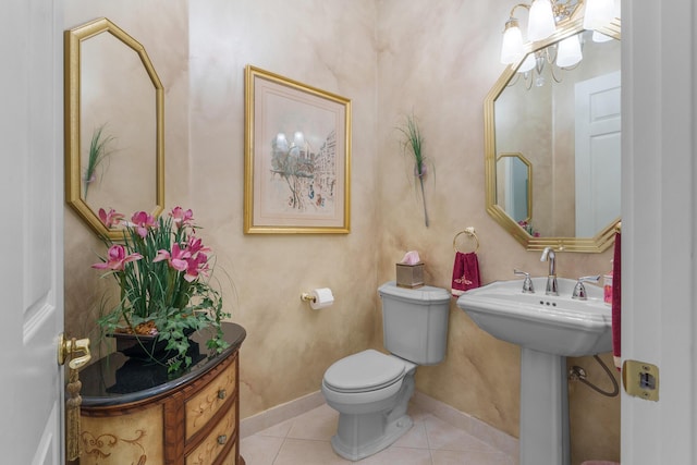 7406 Carmela Way, Delray Beach, FL 33446 - bathroom with tile patterned flooring and toilet