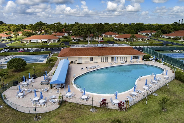 4810 NW 4th St Unit C, Delray Beach, FL 33445 - community pool with a patio and fence