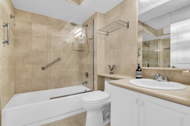 277 N Ocean Blvd Unit 1010, Boca Raton, FL 33432 - full bathroom with toilet, tile walls, vanity, and  shower combination
