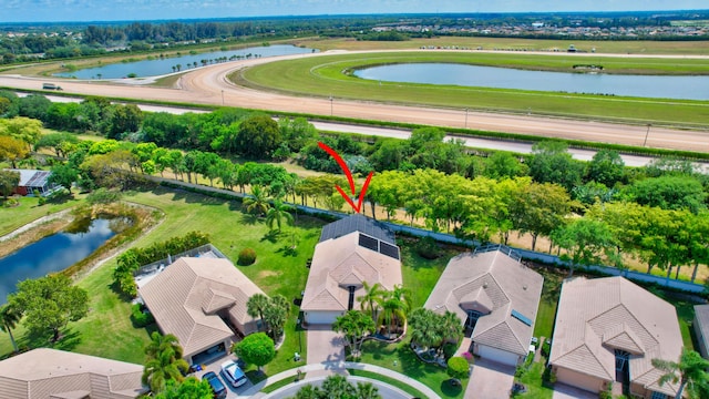 8353 Grand Messina Cir, Boynton Beach, FL 33472 - birds eye view of property with a residential view and a water view