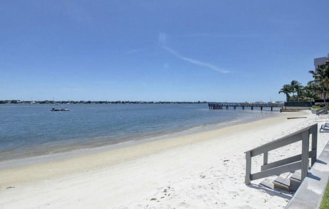 water view featuring local beach