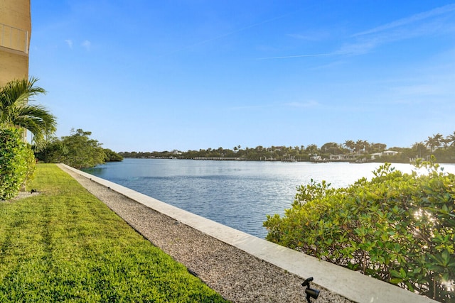 property view of water