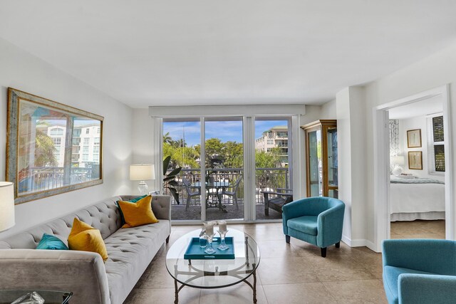 155 Isle Of Venice Dr Unit 304, Fort Lauderdale, FL 33301 - living room with tile patterned floors