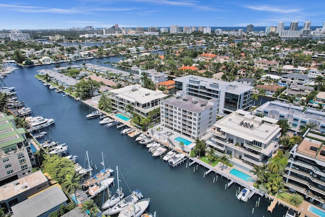 155 Isle Of Venice Dr Unit 304, Fort Lauderdale, FL 33301 - aerial view of property and surrounding area with a nearby body of water and nearby urban area