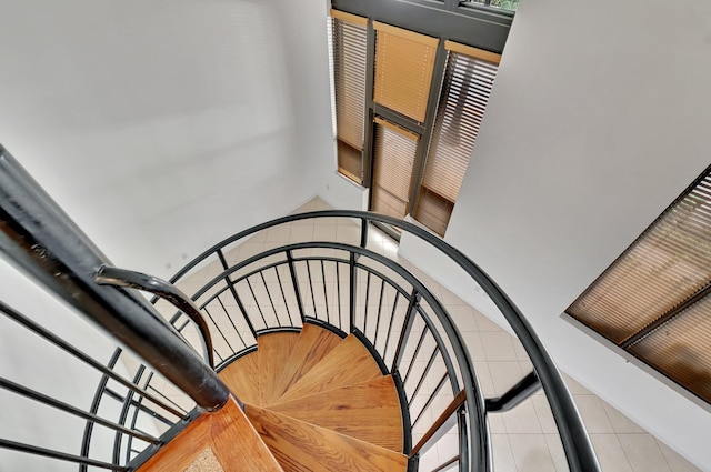 801 S Olive Ave Unit 127, West Palm Beach, FL 33401 - stairs with tile patterned flooring