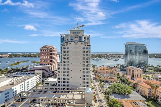 801 S Olive Ave Unit 127, West Palm Beach, FL 33401 - exterior space featuring a water view and a city view
