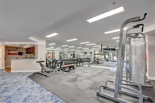 801 S Olive Ave Unit 127, West Palm Beach, FL 33401 - gym featuring carpet flooring