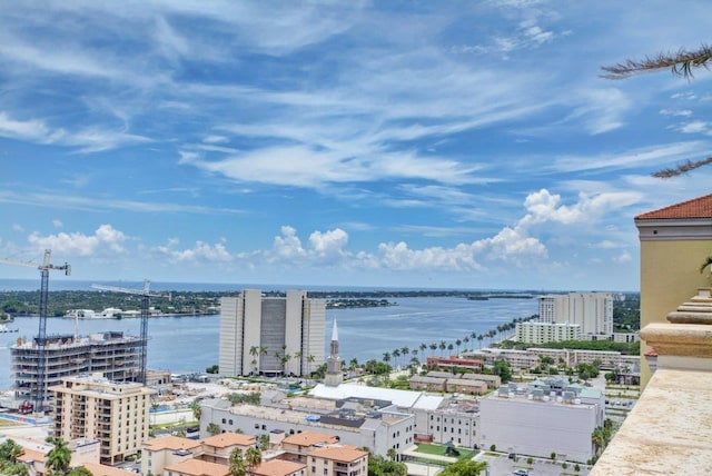 801 S Olive Ave Unit 127, West Palm Beach, FL 33401 - property view of water featuring a view of city