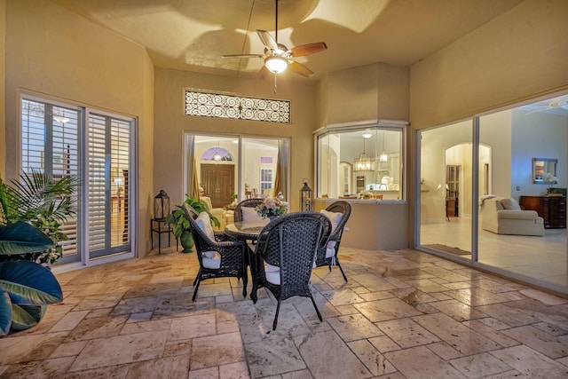 view of sunroom / solarium