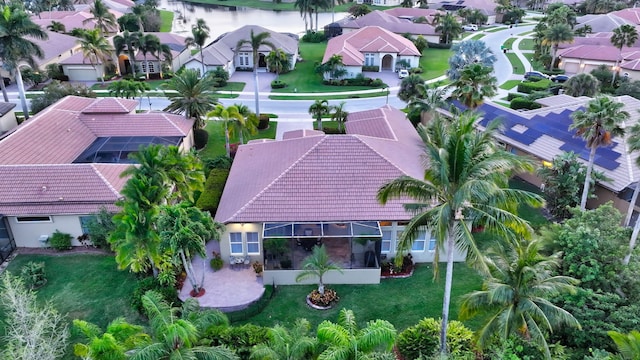 drone / aerial view featuring a residential view