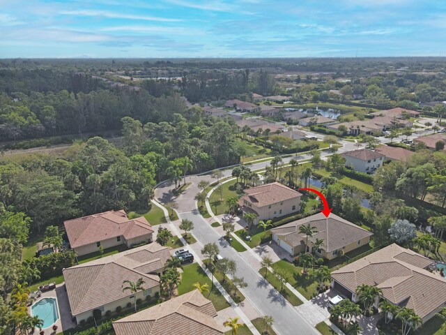 9328 Silent Oak Cir, West Palm Beach, FL 33411 - bird's eye view featuring a residential view
