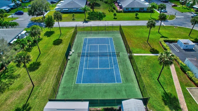 1245 High Point Pl S Unit C, Delray Beach, FL 33445 - drone / aerial view with a residential view