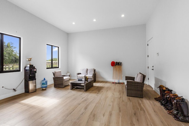 TBD 125th Ave S, Wellington, FL 33414 - sitting room featuring baseboards, recessed lighting, and light wood-style floors