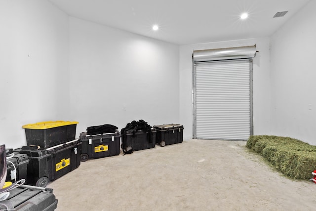 TBD 125th Ave S, Wellington, FL 33414 - misc room featuring unfinished concrete flooring, recessed lighting, and visible vents