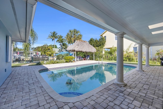 910 Dolphin Dr, Jupiter, FL 33458 - pool with a patio and a gazebo