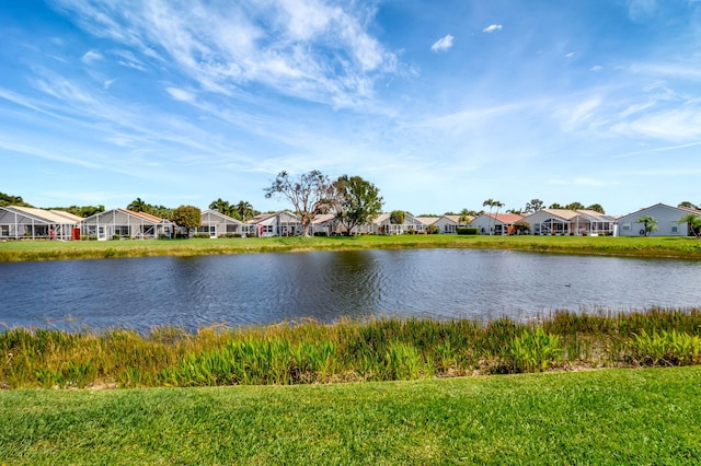 water view with a residential view