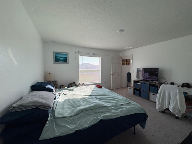 1938 SW Monterrey Ln, Port Saint Lucie, FL 34953 - bedroom featuring a textured ceiling and light colored carpet