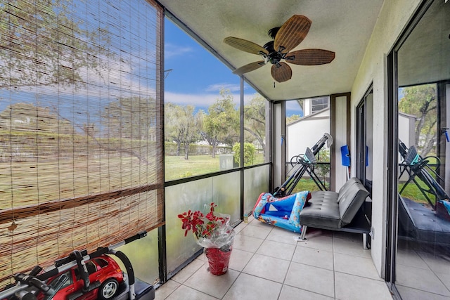 9441 W Mcnab Rd Unit 111, Tamarac, FL 33321 - sunroom with ceiling fan
