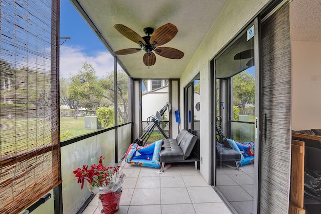 9441 W Mcnab Rd Unit 111, Tamarac, FL 33321 - sunroom with ceiling fan
