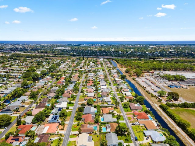 1330 SW 27th Pl, Boynton Beach, FL 33426 - bird's eye view featuring a water view and a residential view