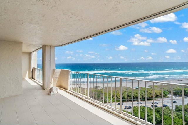 4001 N Ocean Blvd Unit 1602, Boca Raton, FL 33431 - balcony featuring view of water and beach