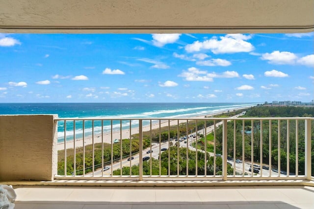 4001 N Ocean Blvd Unit 1602, Boca Raton, FL 33431 - balcony featuring view of water and beach