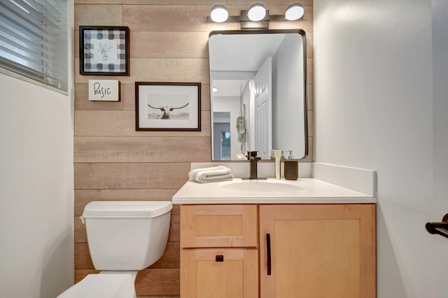 half bath with toilet and vanity