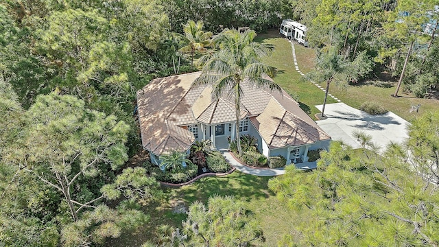 view from above of property