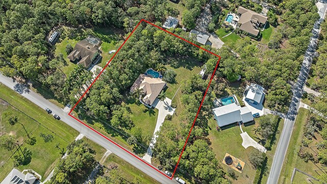 15415 Alexander Run, Jupiter, FL 33478 - aerial overview of property's location featuring property boundaries highlighted