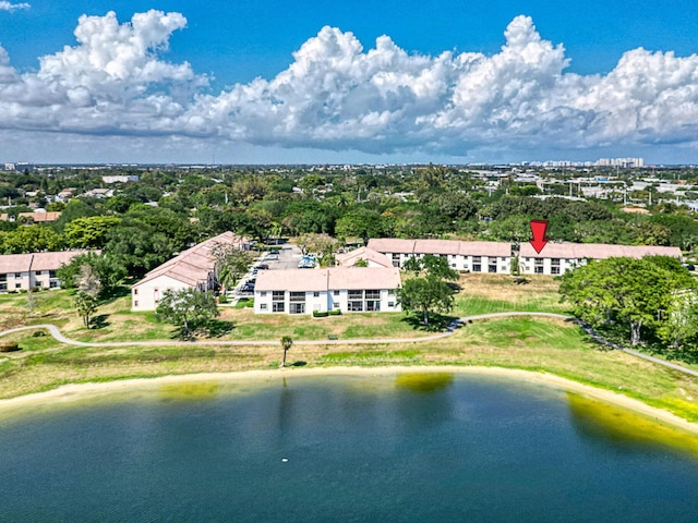 3050 Norwood Pl Unit N208, Boca Raton, FL 33431 - birds eye view of property with a water view