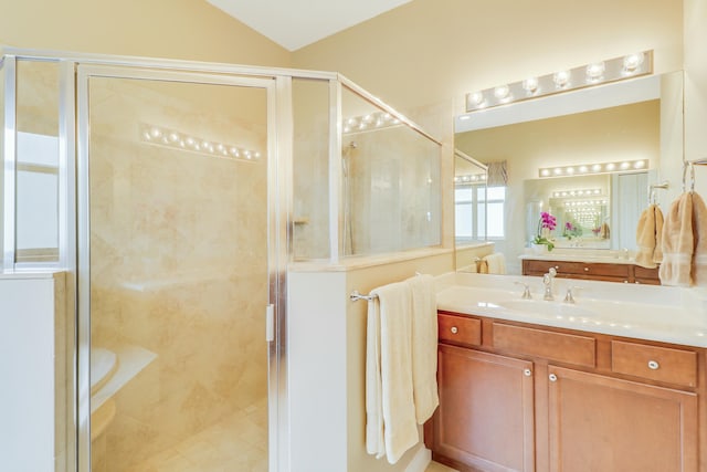 16988 SW Ambrose Way, Port Saint Lucie, FL 34986 - bathroom with a shower stall and vanity