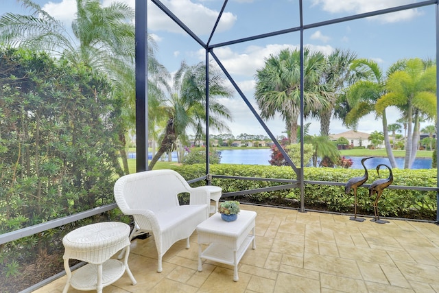 16988 SW Ambrose Way, Port Saint Lucie, FL 34986 - sunroom with a water view