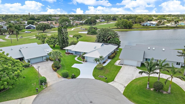 7160 SE Bunker Hill Ct, Hobe Sound, FL 33455 - drone / aerial view featuring a residential view and a water view