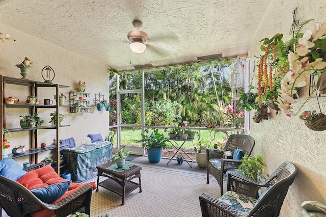 view of sunroom