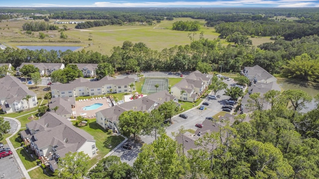 5005 Laguna Bay Cir Unit 26, Kissimmee, FL 34746 - bird's eye view with a residential view and a water view