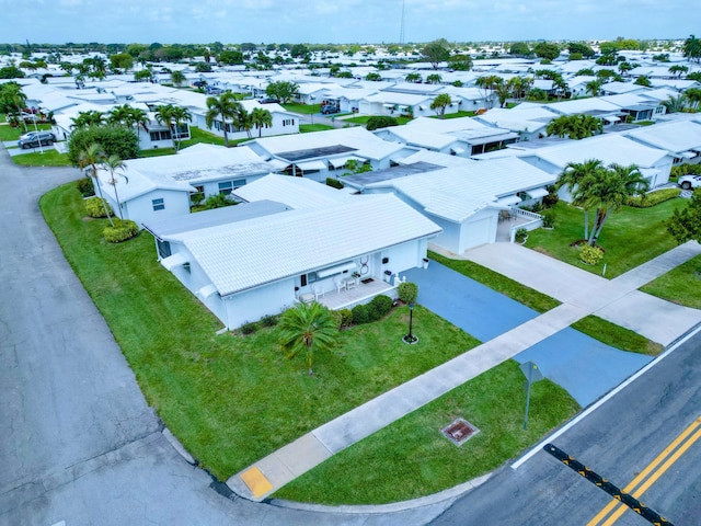 aerial view featuring a residential view