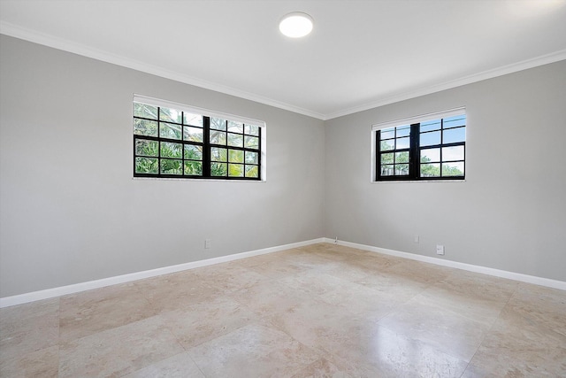 4800 Harrison St, Hollywood, FL 33021 - spare room with crown molding and baseboards