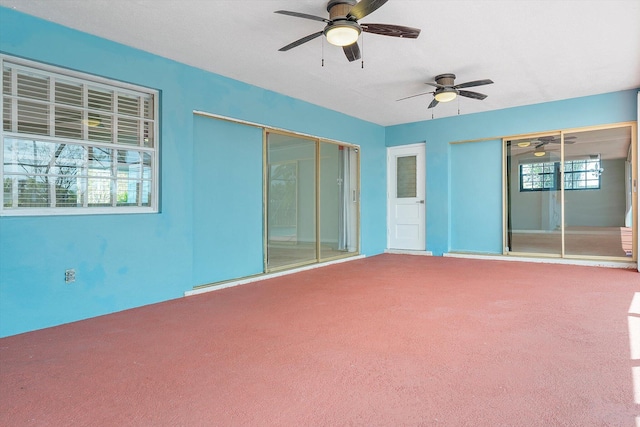 4800 Harrison St, Hollywood, FL 33021 - empty room with carpet floors and a ceiling fan