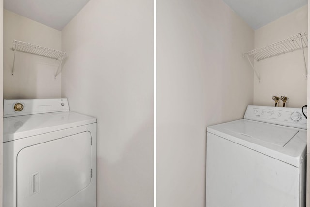 laundry room featuring independent washer and dryer