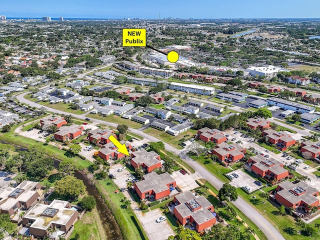 aerial perspective of suburban area