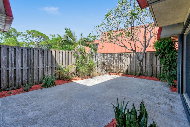 view of patio / terrace featuring a fenced backyard